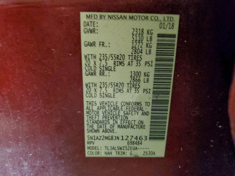 2018 Nissan Murano s