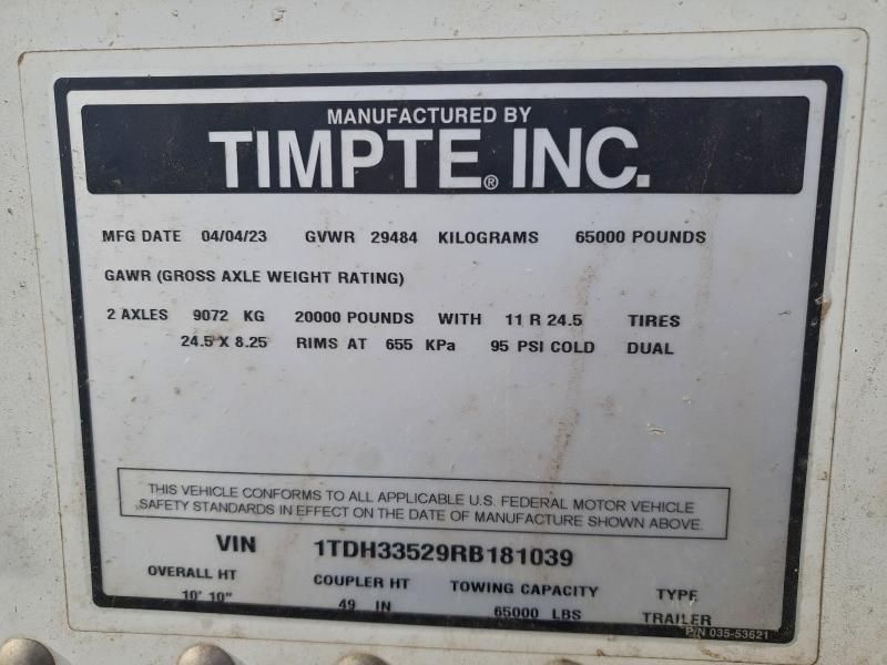 2024 Timpte Grain Trailer