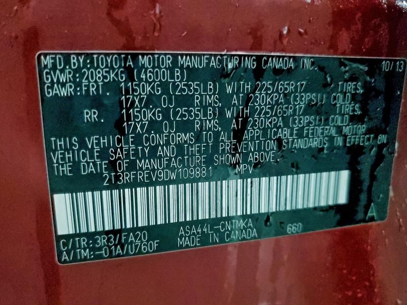 2013 Toyota Rav4 xle