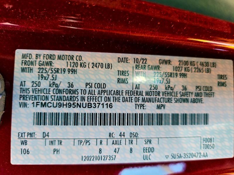 2022 Ford Escape sel