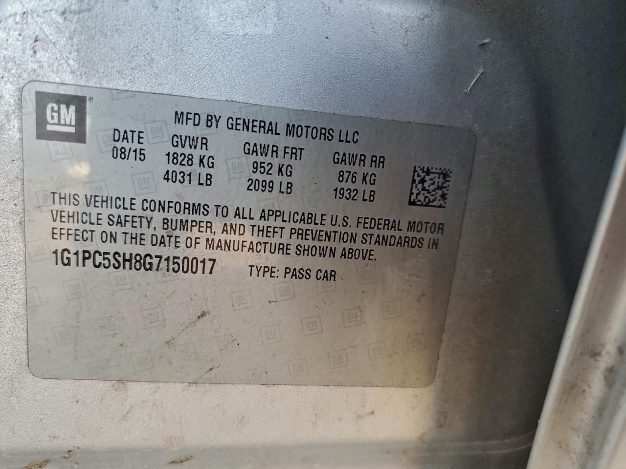 2016 Chevrolet Cruze Limited ls