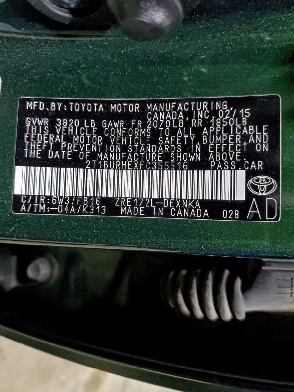 2015 Toyota Corolla l