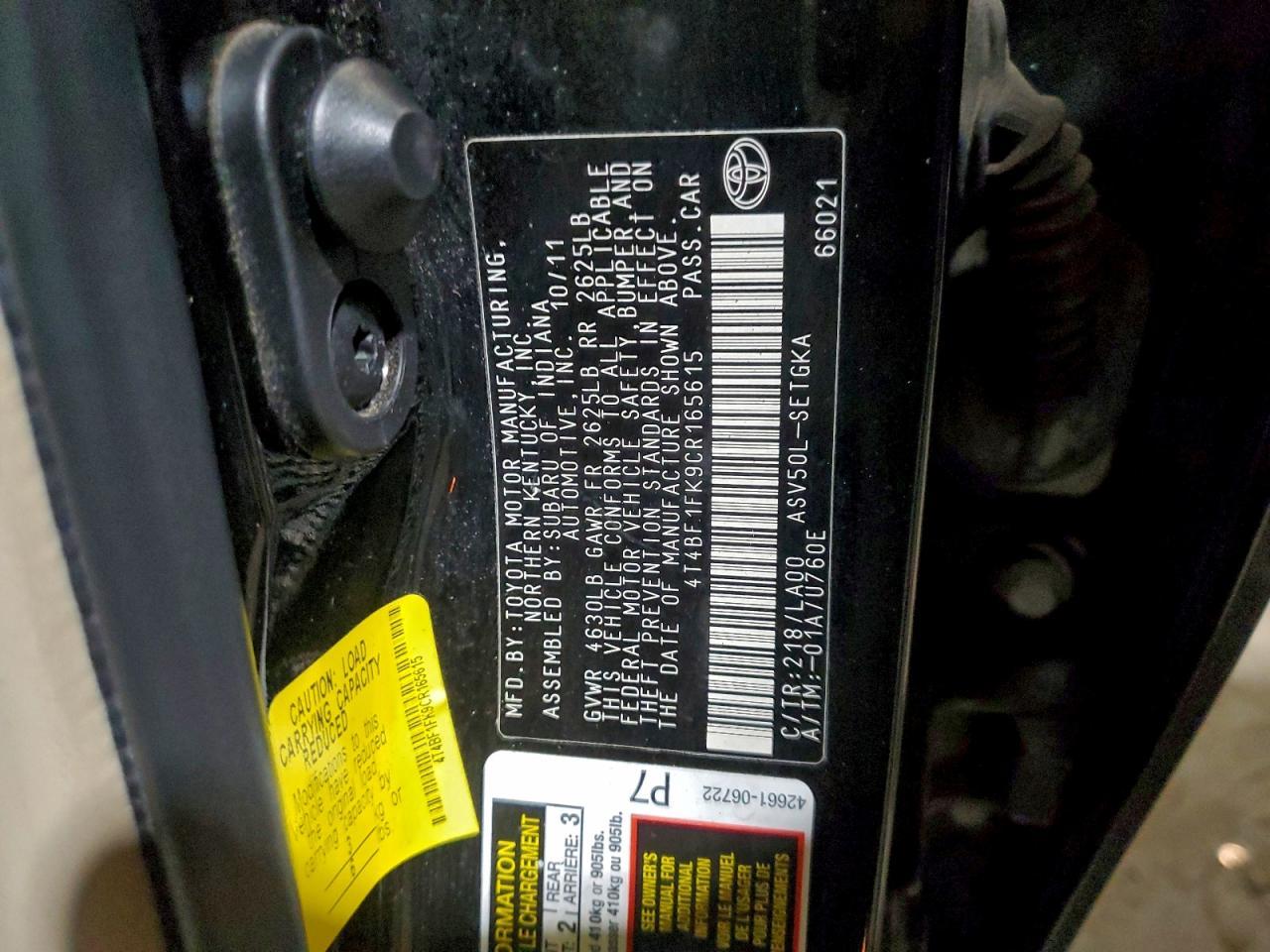 2012 Toyota Camry Base