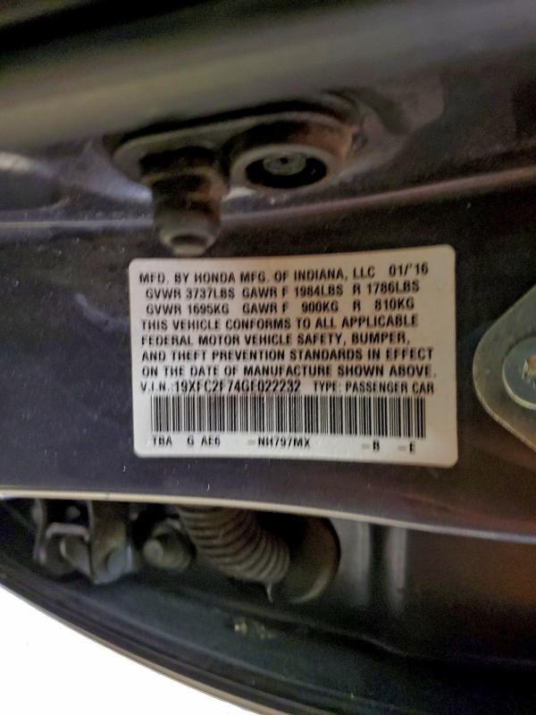 2016 Honda Civic ex