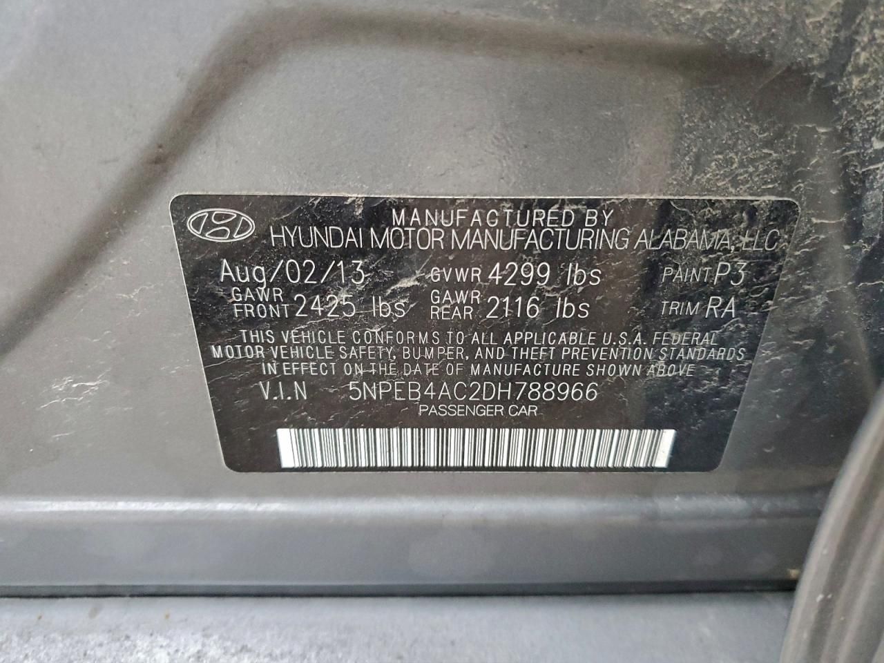 2013 Hyundai Sonata gls