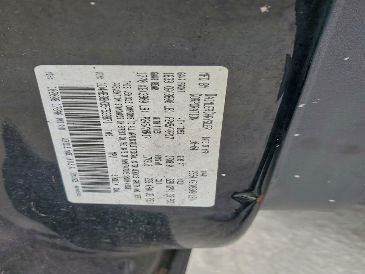 2005 Dodge Durango st