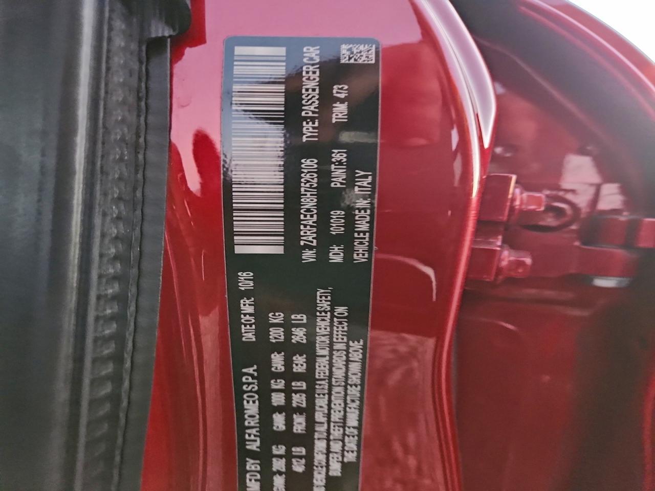 2017 Alfa Romeo Giulia ti