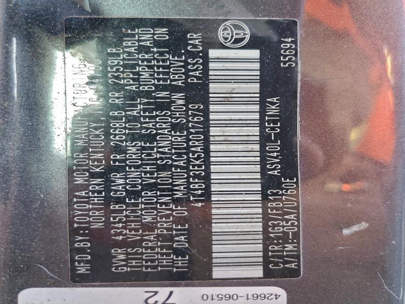 2010 Toyota Camry Base