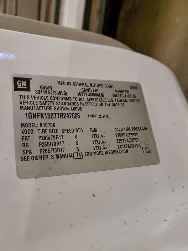 2007 Chevrolet Tahoe K1500