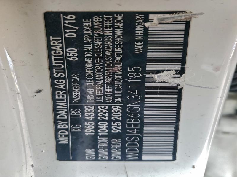 2016 Mercedes-Benz Cla 250