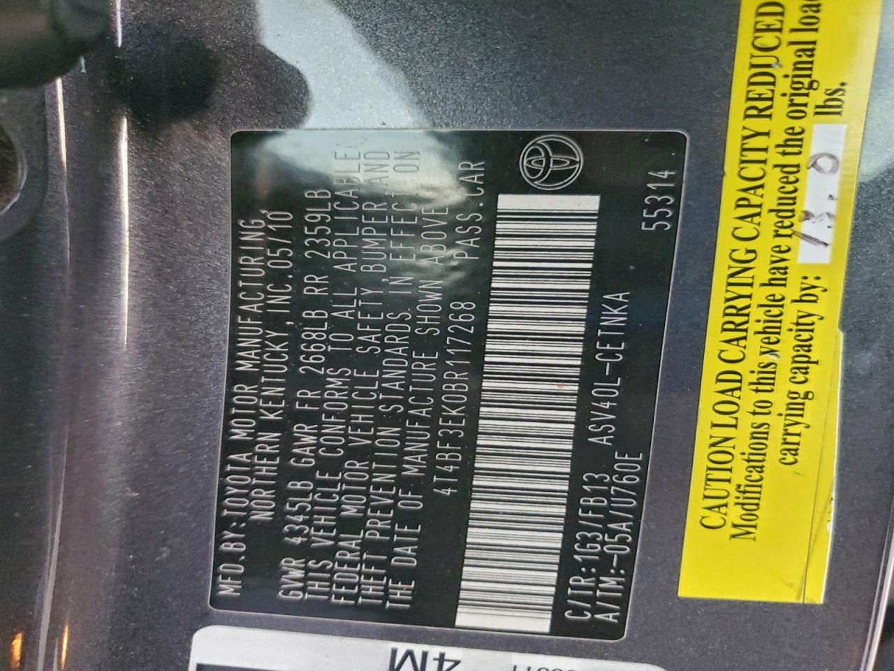 2011 Toyota Camry Base