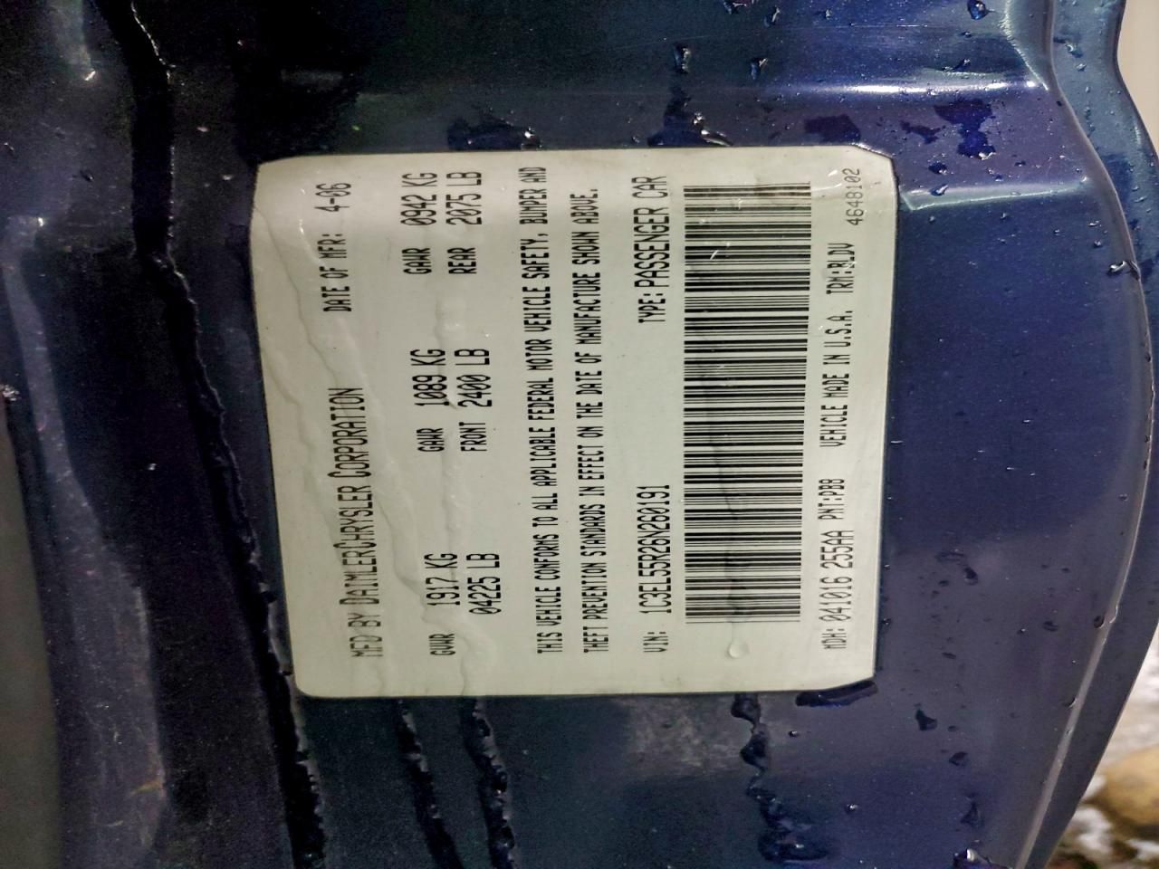 2006 Chrysler Sebring Touring