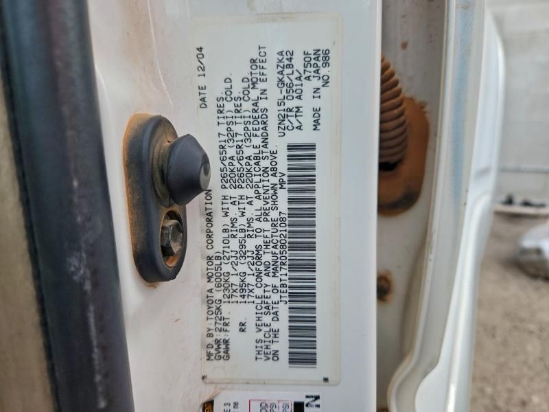 2005 Toyota 4runner Limited