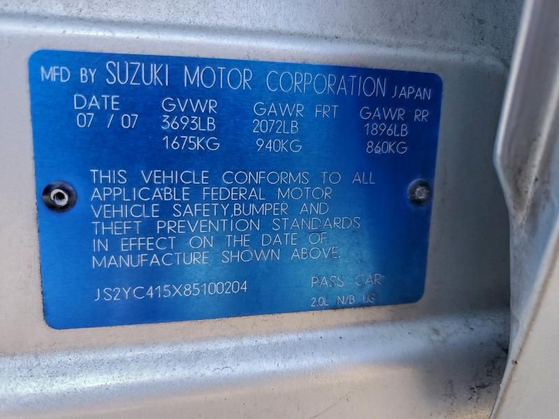 2008 Suzuki SX4 Convenience