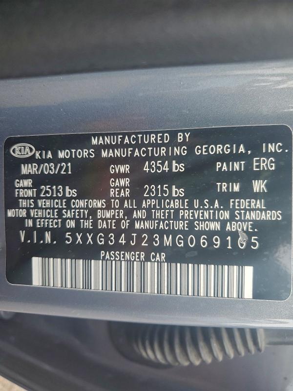 2021 KIA K5 ex
