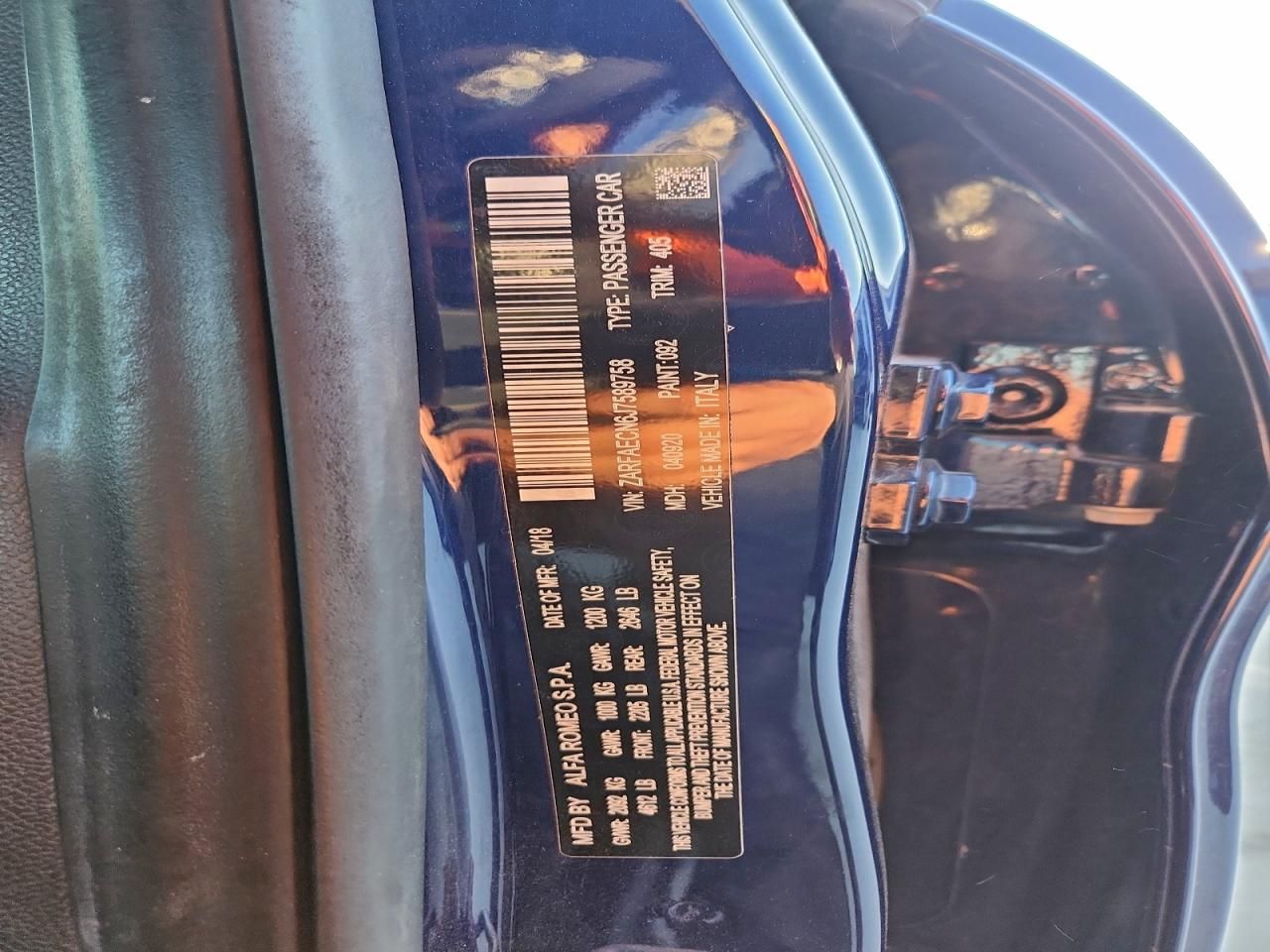 2018 Alfa Romeo Giulia ti