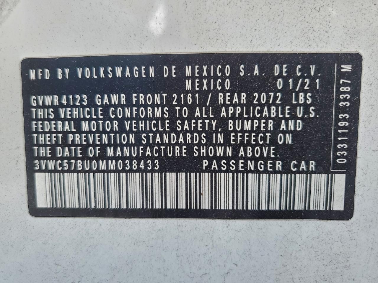 2021 Volkswagen Jetta s