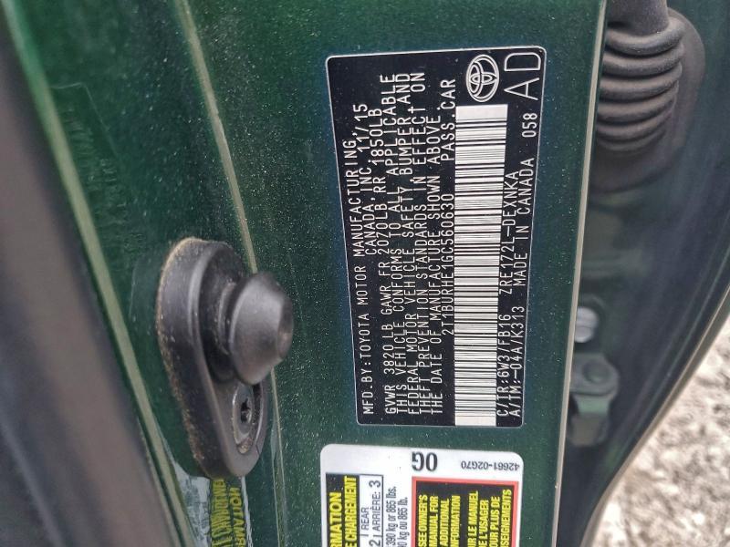 2016 Toyota Corolla l