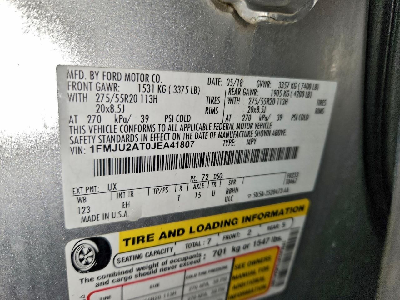 2018 Ford Expedition Limited