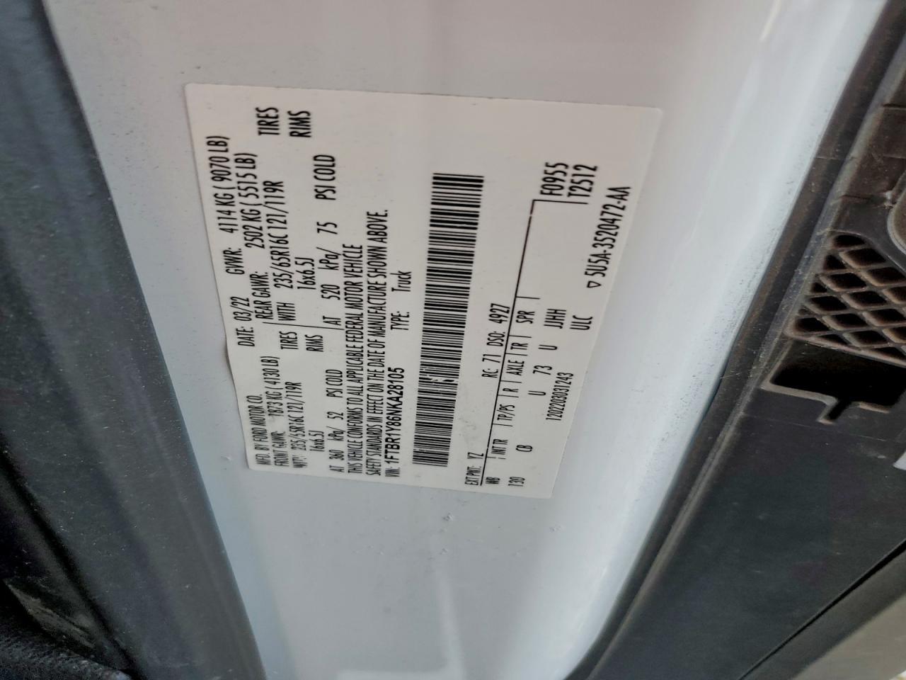 2022 Ford Transit T-250 Delivery Van