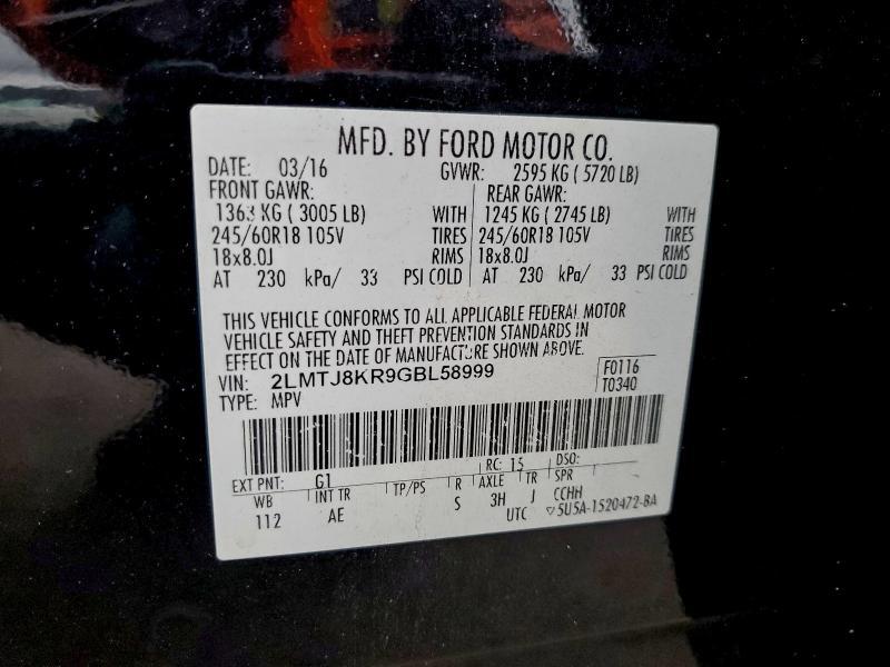 2016 Lincoln Mkx Select