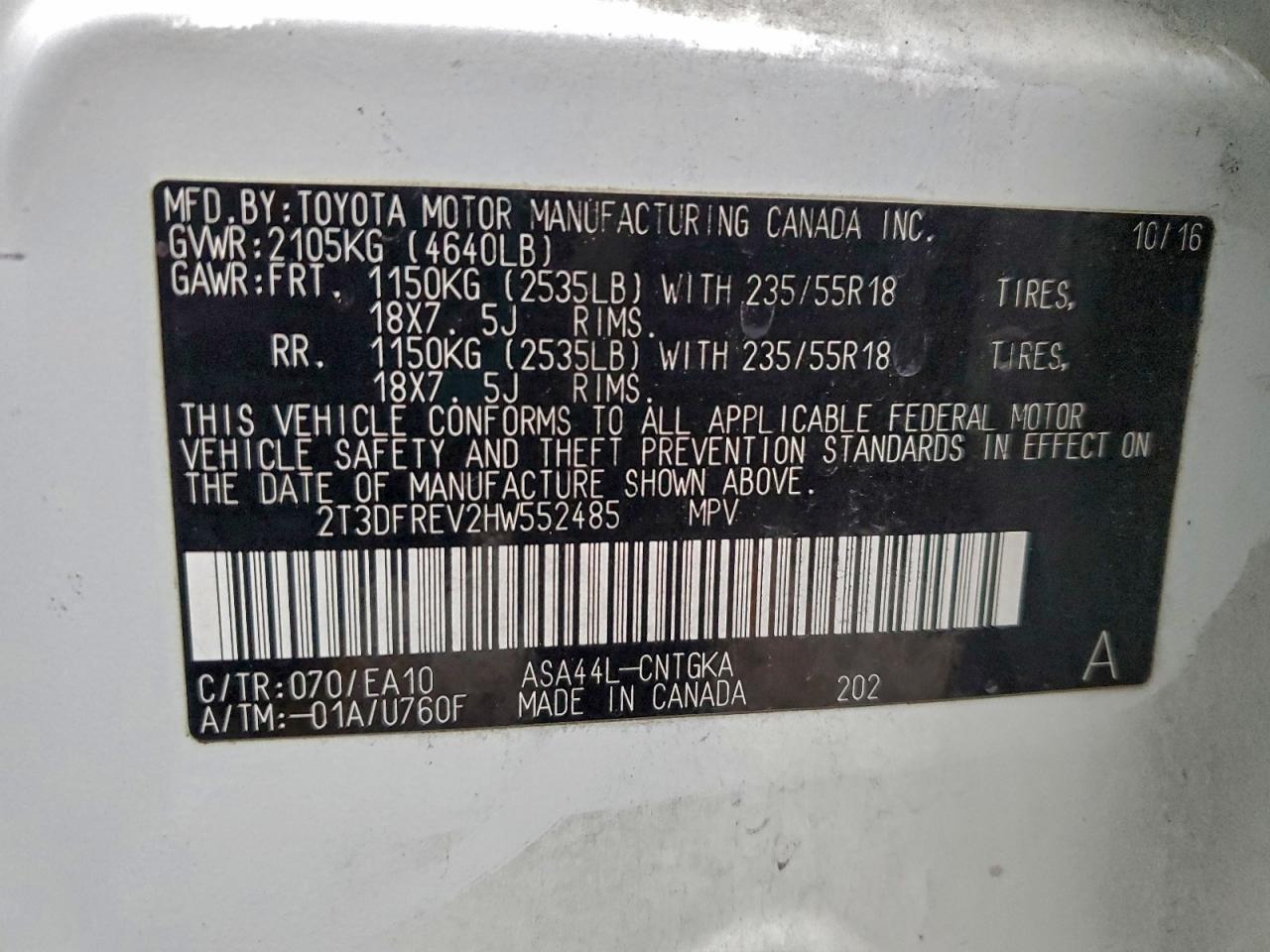 2017 Toyota Rav4 Limited