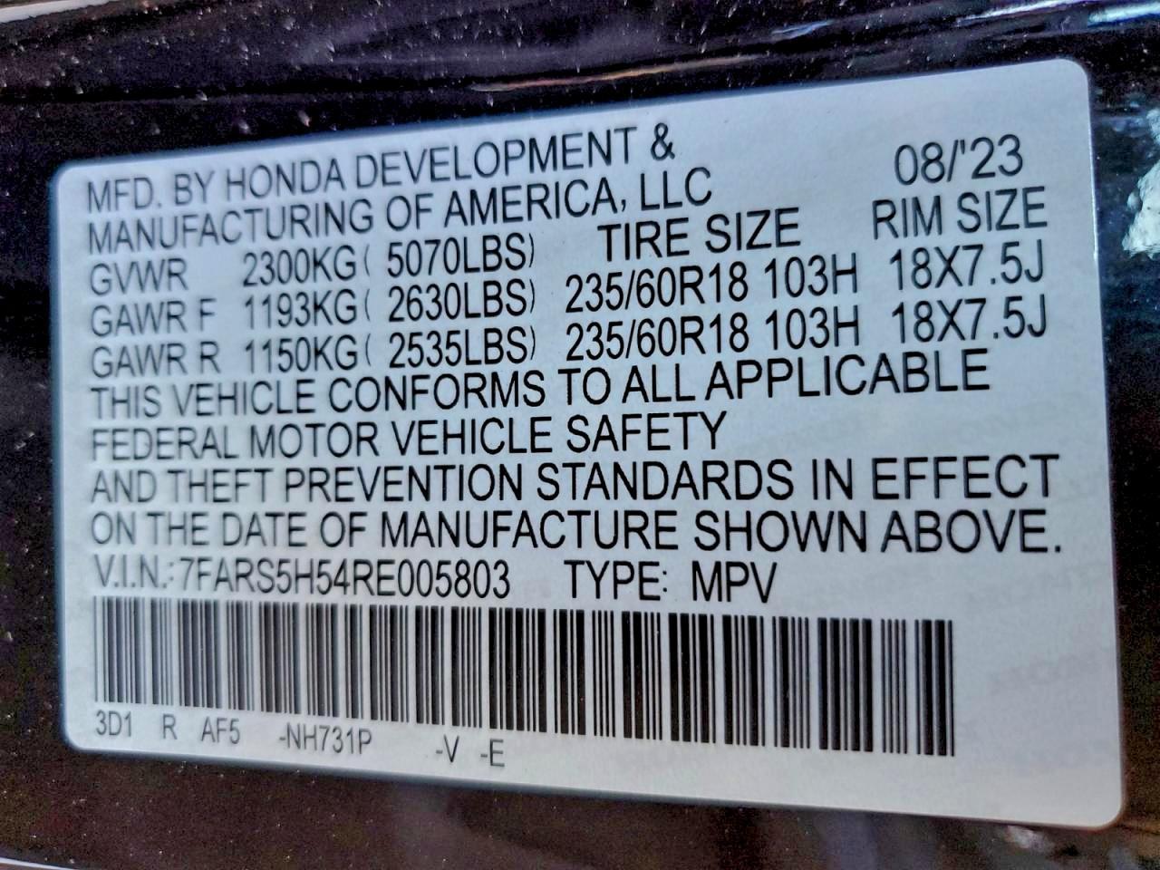 2024 Honda Cr-v Sport