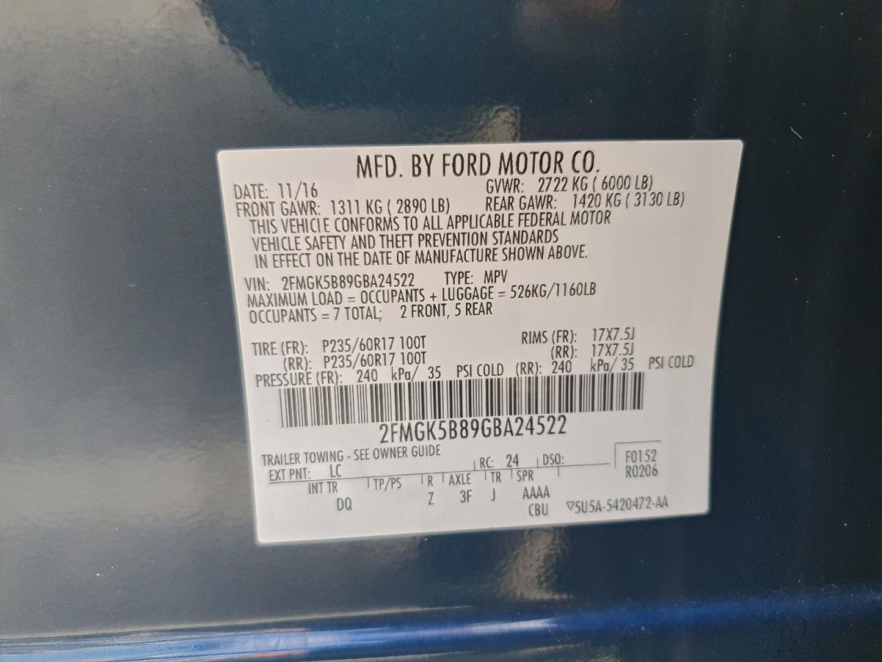 2016 Ford Flex se