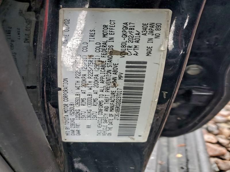 2002 Toyota 4runner SR5