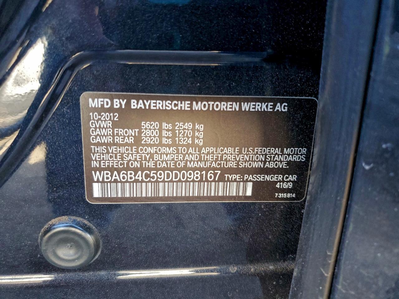 2013 BMW 650 xi