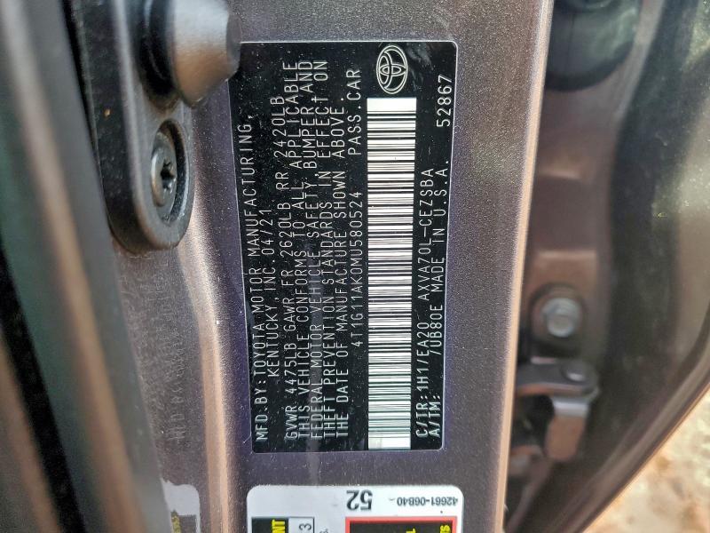2021 Toyota Camry se