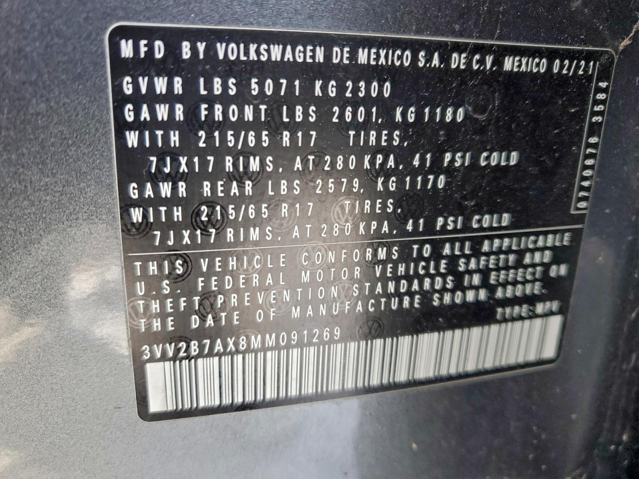 2021 Volkswagen Tiguan se