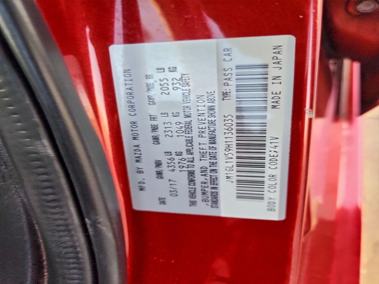 2017 Mazda 6 Touring