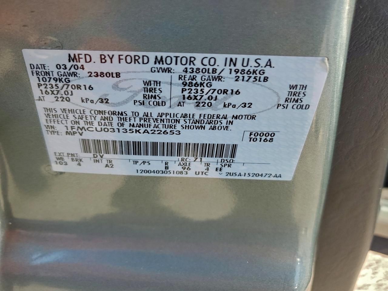 2005 Ford Escape xlt