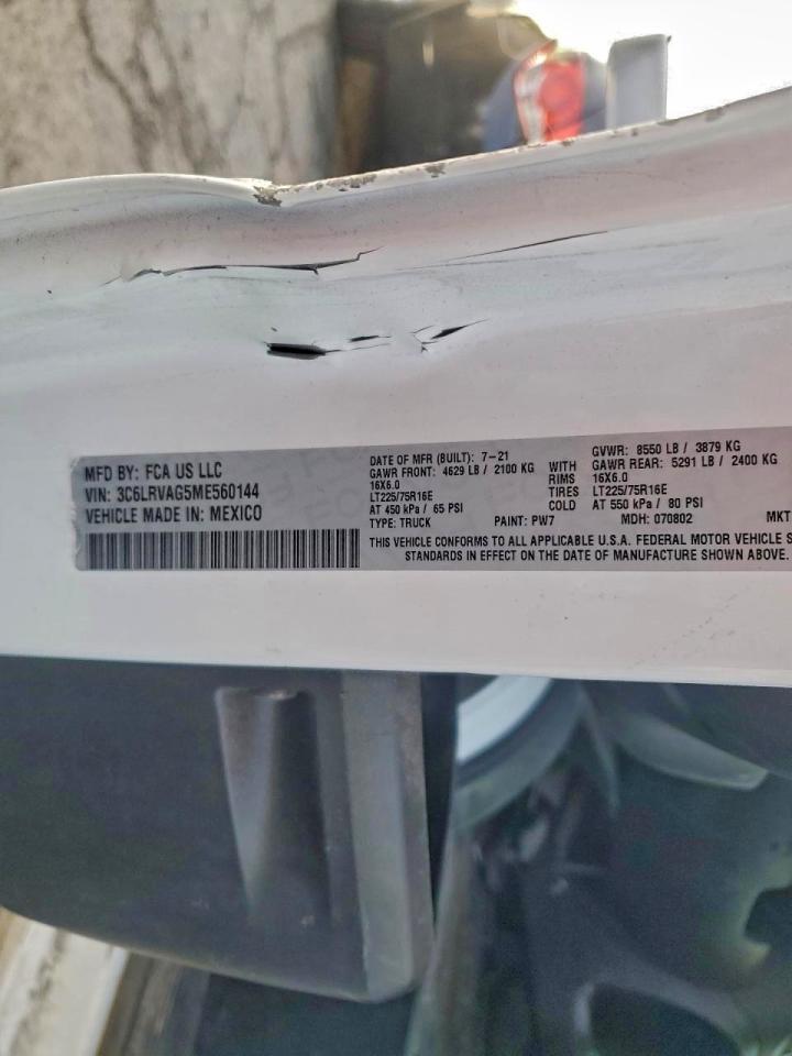 2021 Dodge RAM Promaster 1500 1500 Standard