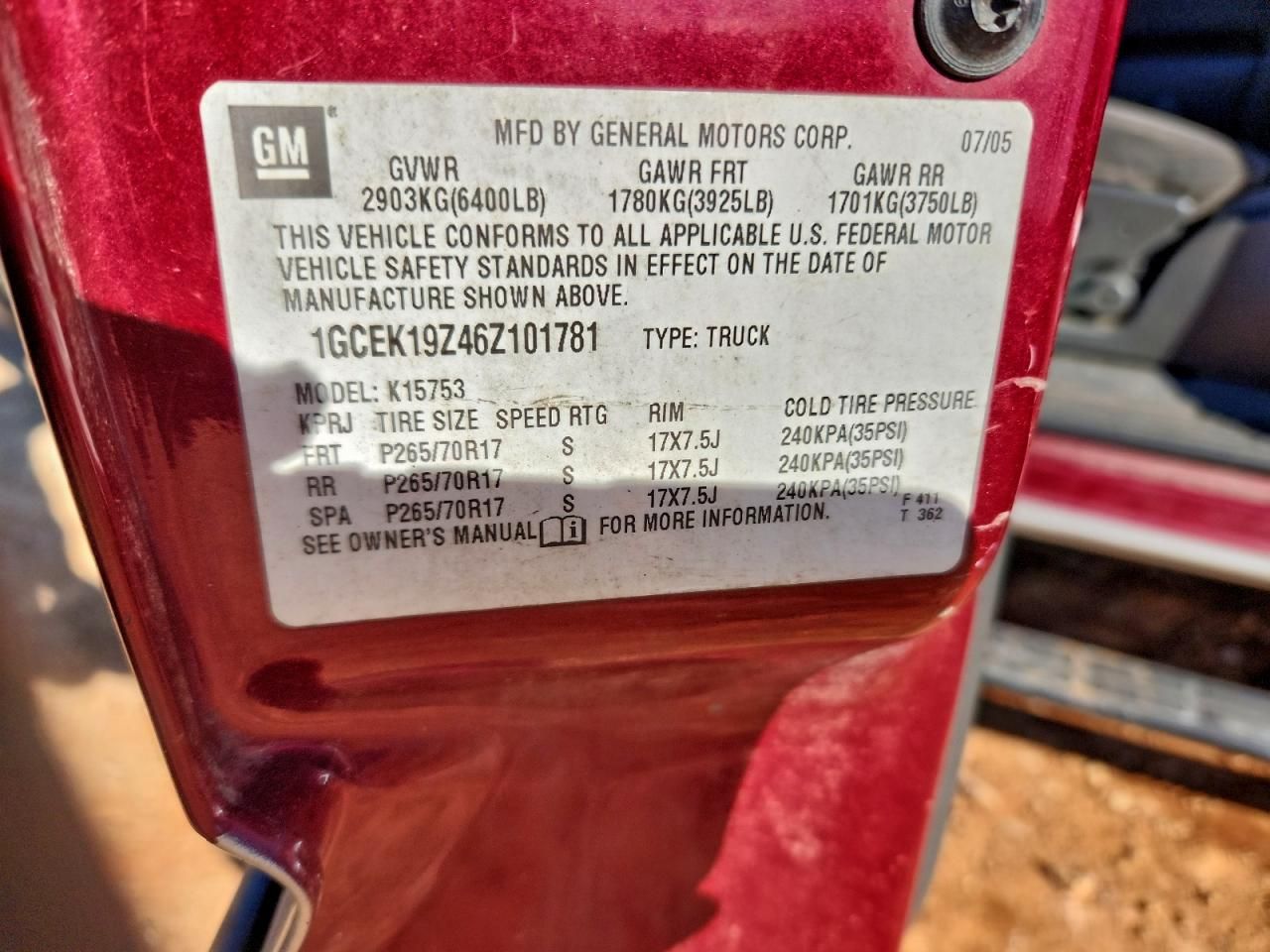 2006 Chevrolet Silverado K1500