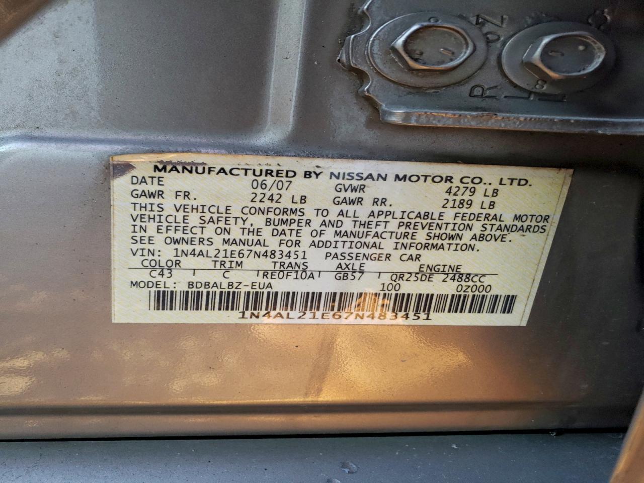 2026 Nissan Altima 2.5