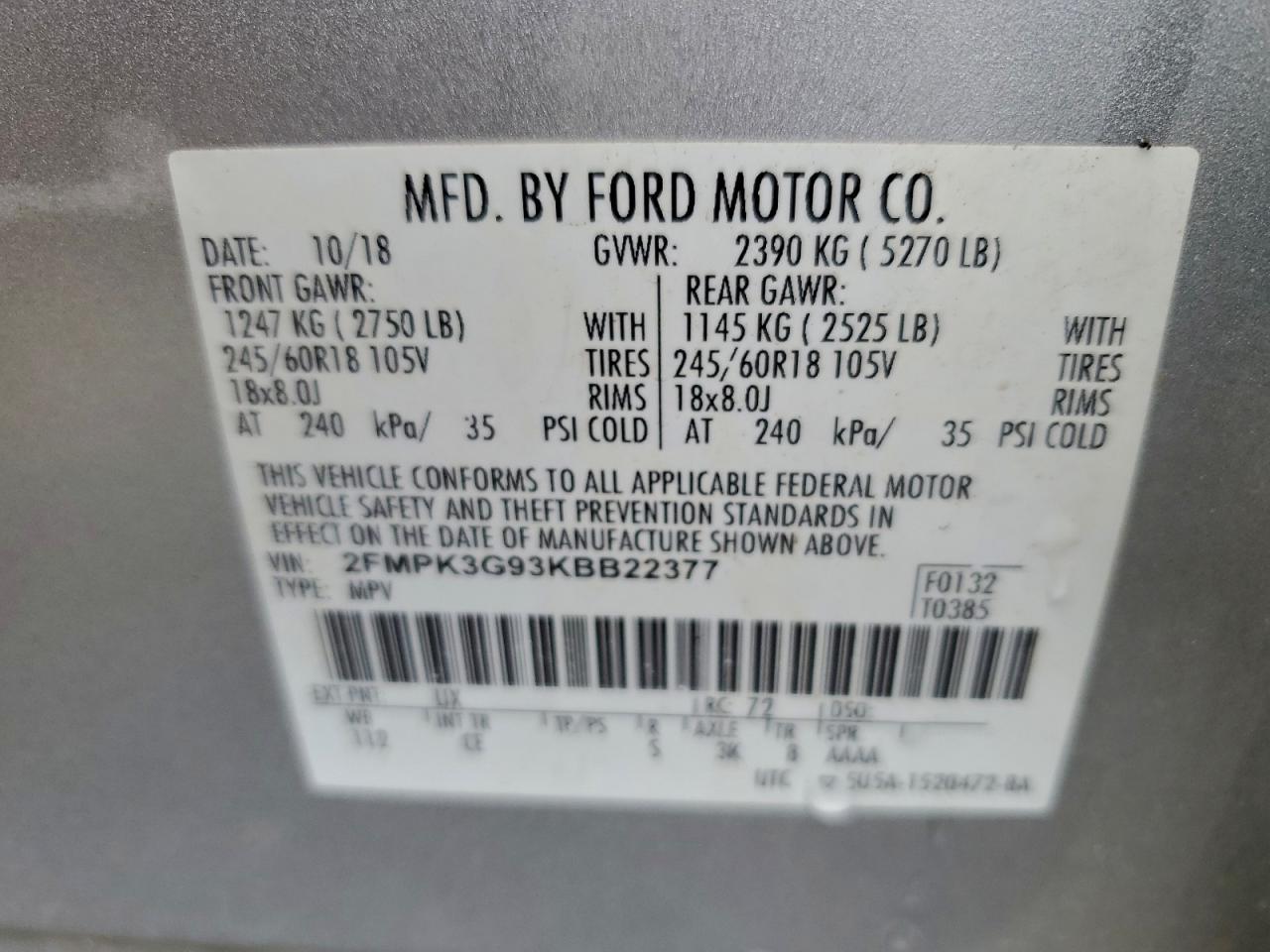 2019 Ford Edge se