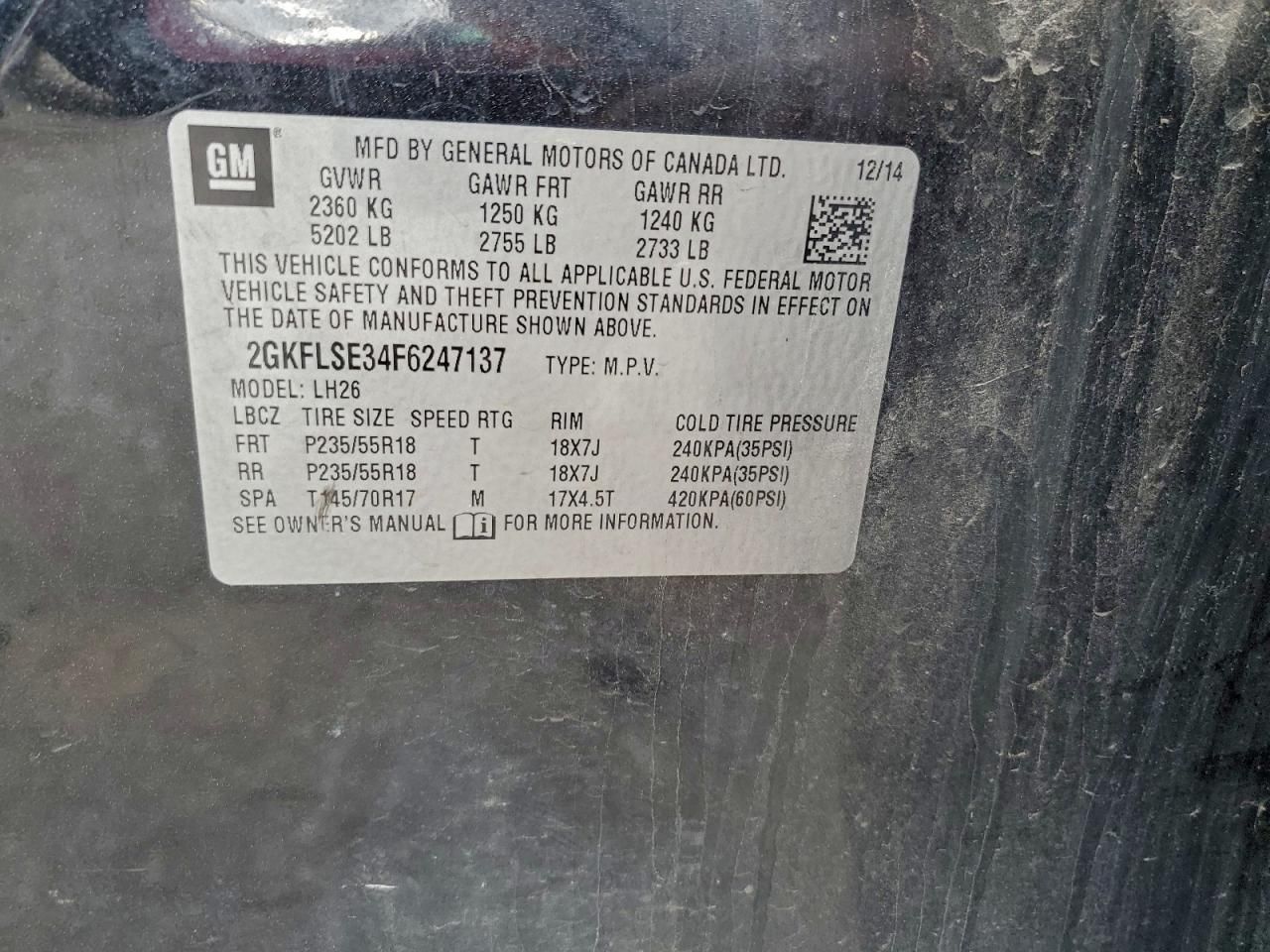 2015 GMC Terrain slt