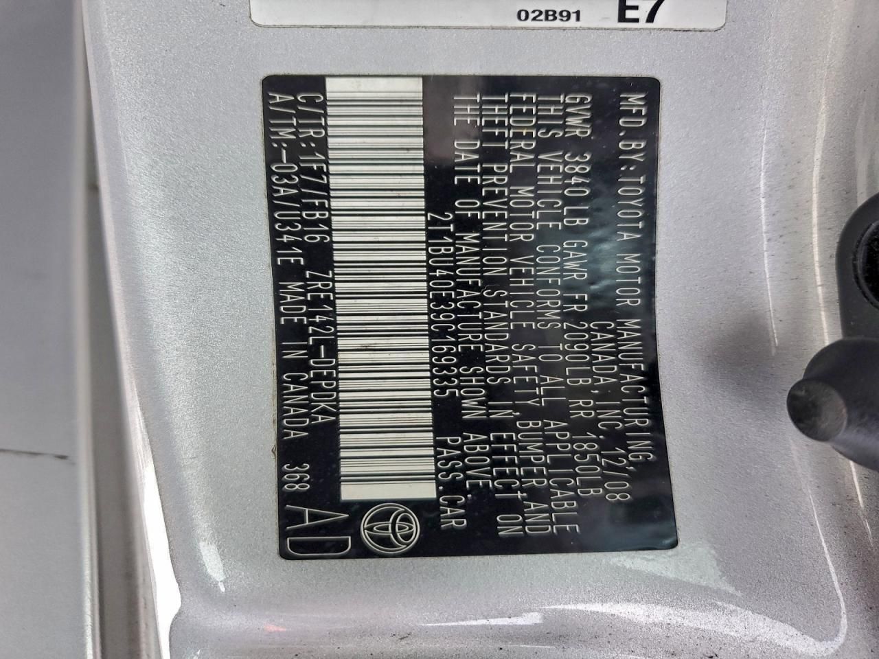 2009 Toyota Corolla Base