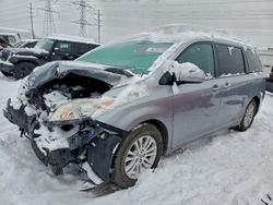 Salvage cars for sale from Copart Elgin, IL: 2015 Toyota Sienna xle