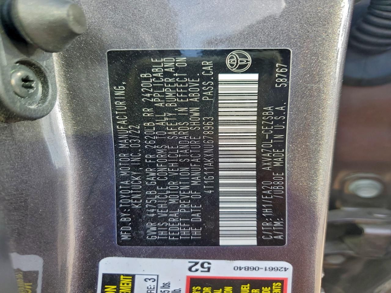 2022 Toyota Camry se