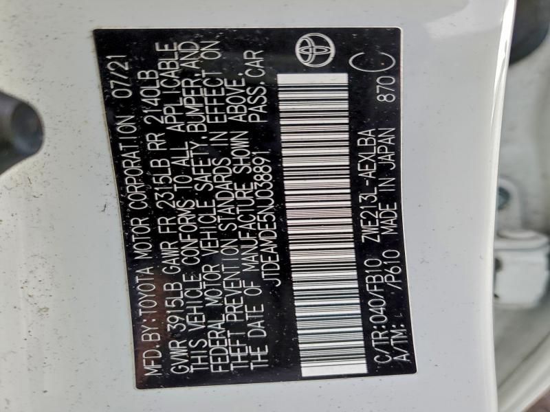 2022 Toyota Corolla le