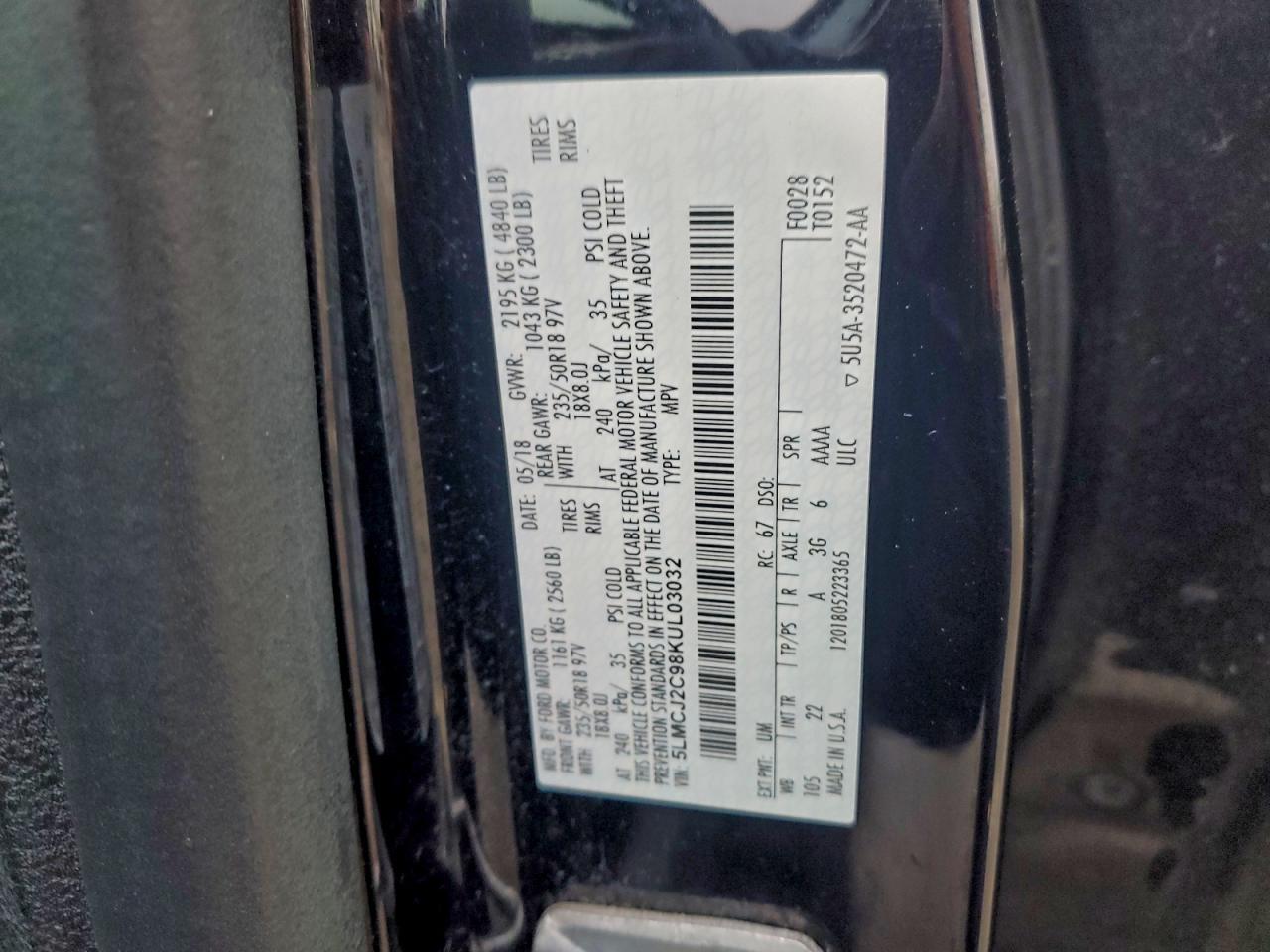 2019 Lincoln Mkc Select