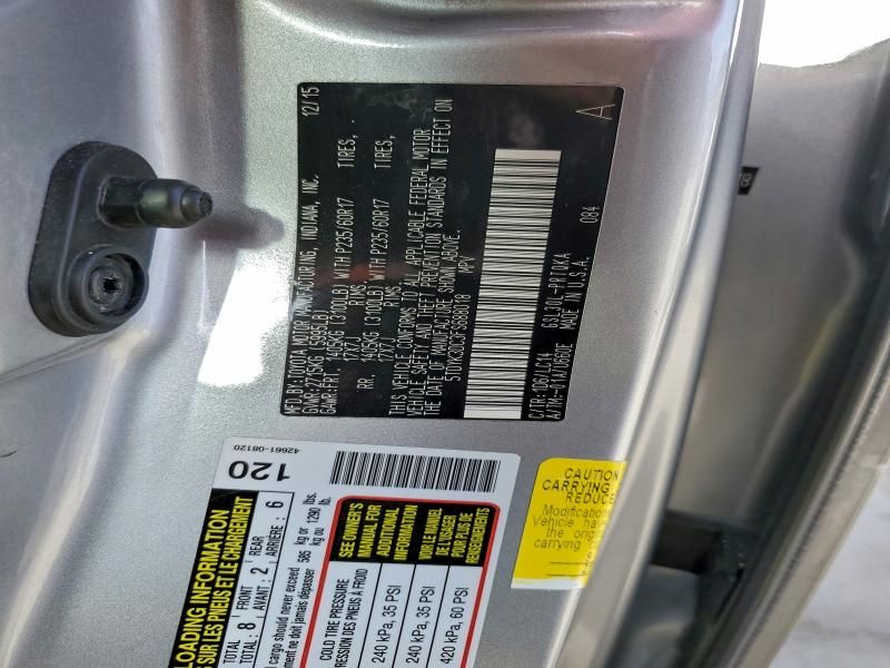 2015 Toyota Sienna xle