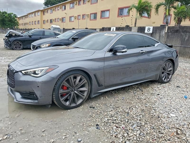 2021 Infiniti Q60 red Sport 400