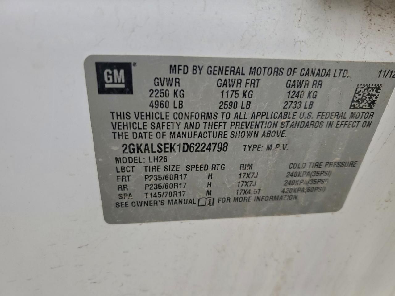 2013 GMC Terrain sle