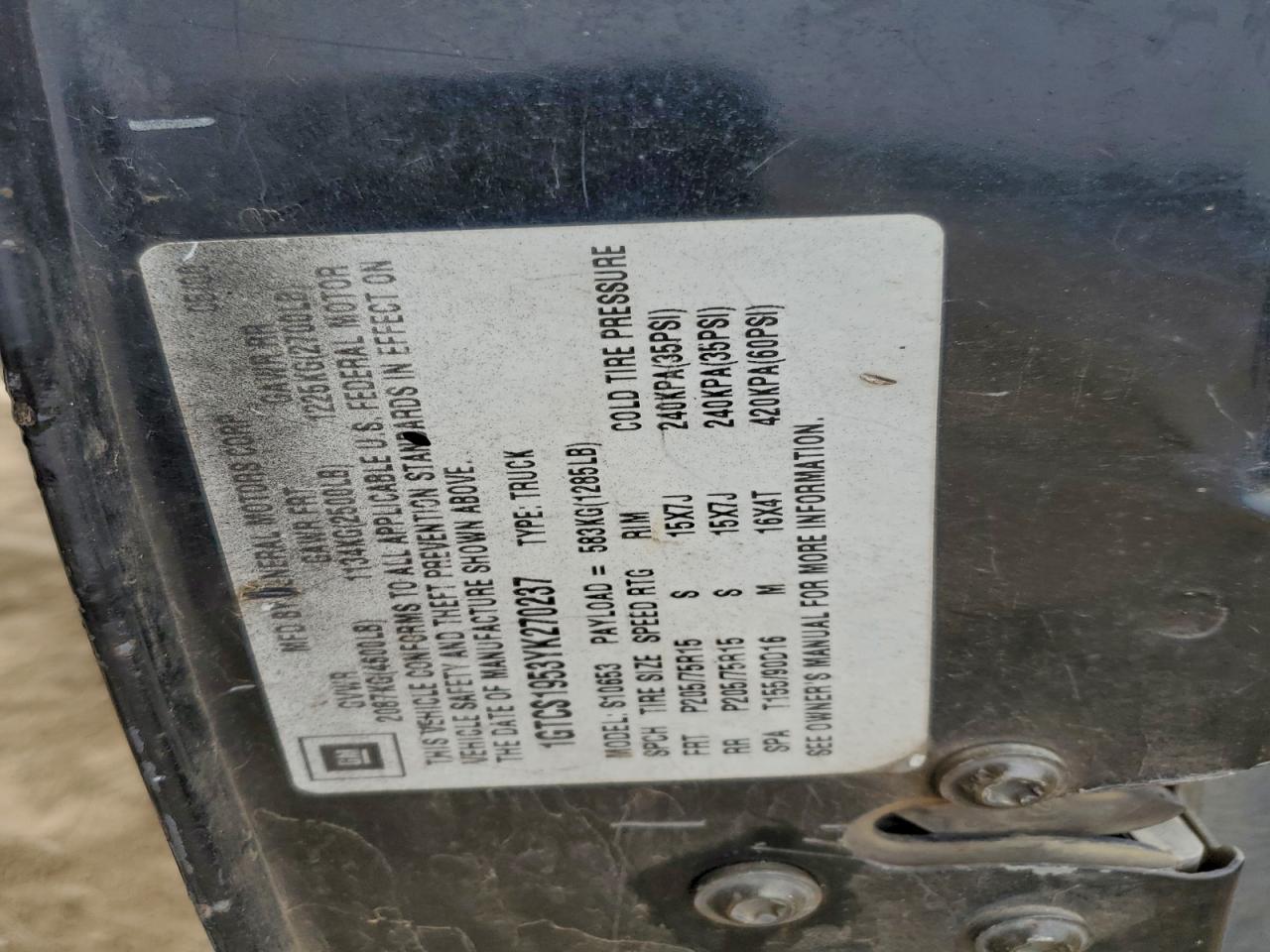 2000 GMC Sonoma