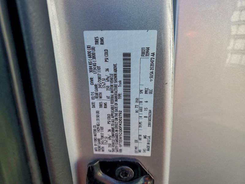 2015 Ford F150 Supercrew