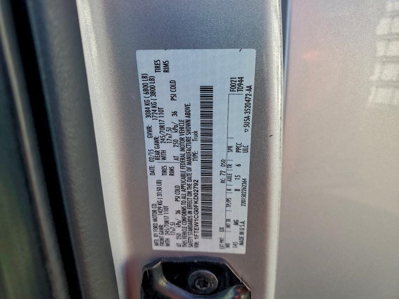 2015 Ford F150 Supercrew